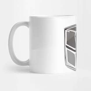 Rubic Cube Grey Shadow Silhouette Anime Style Collection No. 379 Mug